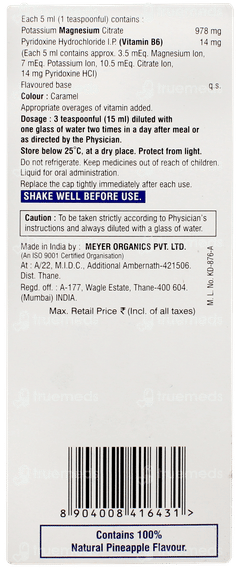 Magstone B6 Pineapple Flavour Sugar Free Solution 200ml