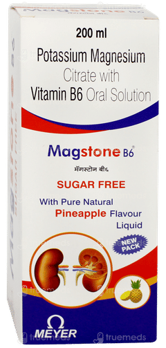 Magstone B6 Pineapple Flavour Sugar Free Solution 200ml