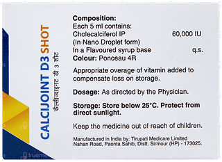 Calcijoint D3 Shot Sugar Free Solution 5ml