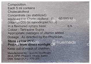 Gemsoline D3 Nano Shot Litchi Flavour Sugar Free Oral Solution 5ml