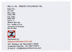 Nanoferol Butterscotch Flavour Sugar Free Solution 5ml