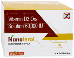 Nanoferol Butterscotch Flavour Sugar Free Solution 5ml