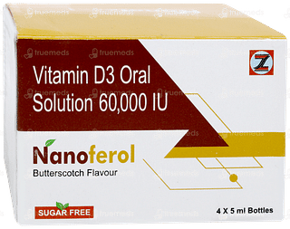 Nanoferol Butterscotch Flavour Sugar Free Solution 5ml