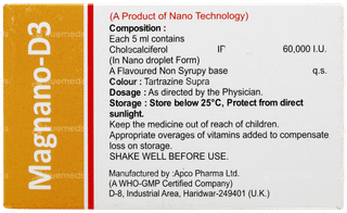 Magnano D3 Nano Shot Sugar Free Solution 5ml