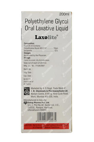 Laxolite Sugar Free Liquid 200ml