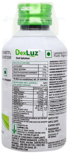 Dexluz Lemon Flavour Solution 160ml
