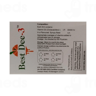 Best Dee 3 Delicious Flavour Sugar Free Solution 5ml