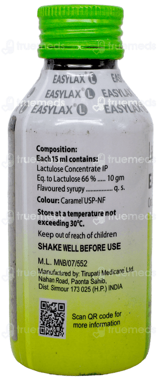 Easylax L Lemon Flavour Sugar Free Solution 100Ml