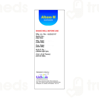 Albaxo M 50/100 MG Suspension 60 ML