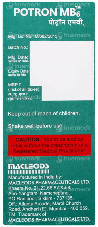 Potron Mb6 Pineapple Flavor Sugar Free Solution 200ml