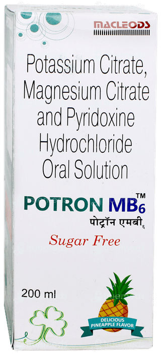 Potron Mb6 Pineapple Flavor Sugar Free Solution 200ml