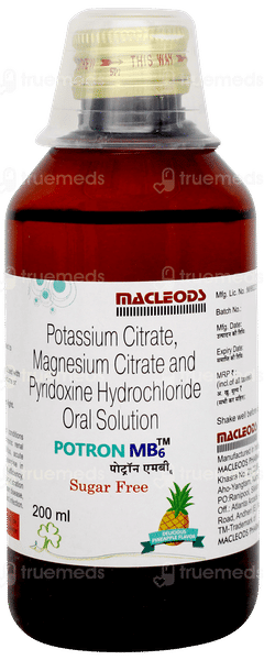 Potron Mb6 Pineapple Flavor Sugar Free Solution 200ml