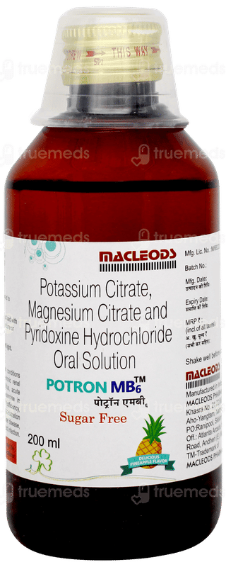 Potron Mb6 Pineapple Flavor Sugar Free Solution 200ml