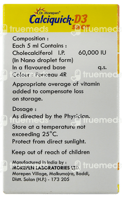 Calciquick D3 Shot Sugar Free Solution 5ml