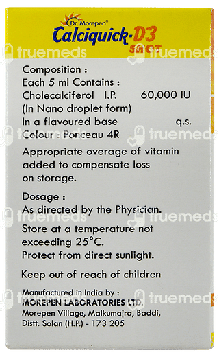 Calciquick D3 60000 IU Sugarfree Shot 5 ML