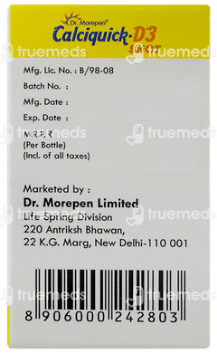 Calciquick D3 Shot Sugar Free Solution 5ml