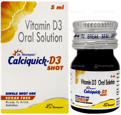 Calciquick D3 Shot Sugar Free Solution 5ml