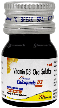 Calciquick D3 Shot Sugar Free Solution 5ml