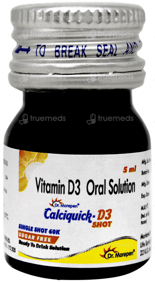 Calciquick D3 Shot Sugar Free Solution 5ml