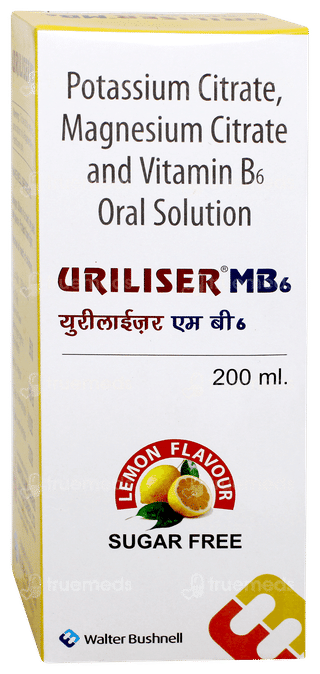 Uriliser Mb6 Lemon Flavour Sugar Free Solution 200ml