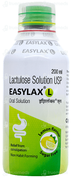 Easylax L Lemon Flavour Sugar Free Oral Solution 200ml Easylax L Lemon Flavour Sugar Free Oral Solution 200ml