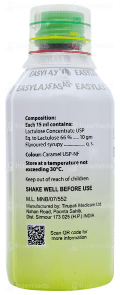 Easylax L Lemon Flavour Sugar Free Solution 200ml