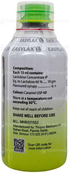 Easylax L Lemon Flavour Sugar Free Solution 200Ml