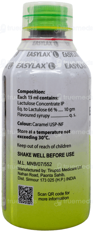 Easylax L Lemon Flavour Sugar Free Solution 200Ml