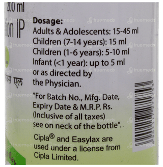 Easylax L Lemon Flavour Sugar Free Solution 200Ml