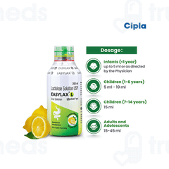 Easylax L Lemon Flavour Sugar Free Solution 200Ml