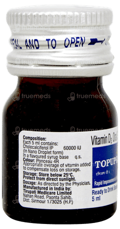 Topup D3 Sugar Free Solution 5ml Topup D3 Sugar Free Solution 5ml