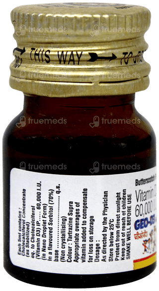 Geo D3 Nano Shot Butterscotch Flavour Sugar Free Solution 5Ml