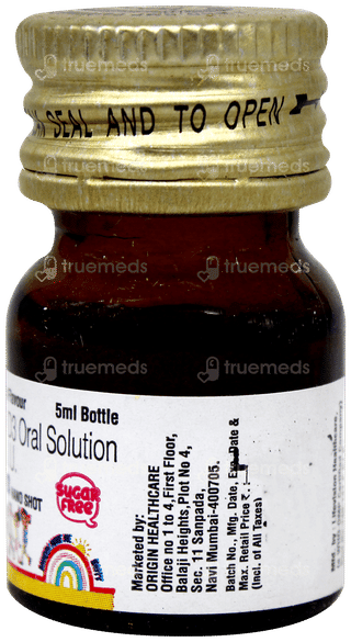 Geo D3 Nano Shot Butterscotch Flavour Sugar Free Solution 5Ml