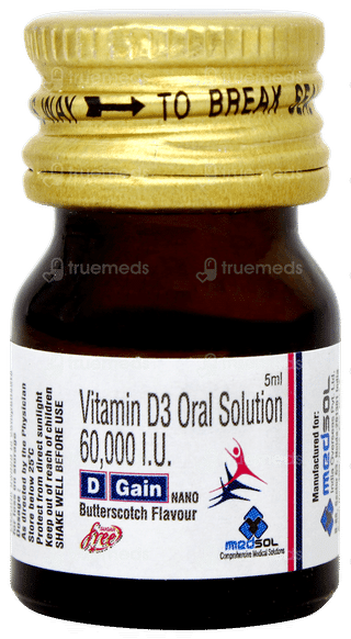 D Gain Nano Butterscotch Flavour Sugar Free Solution 5ml