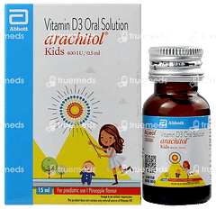 Arachitol Kids 400iu Pineapple Flavour Solution 15ml Arachitol Kids 400iu Pineapple Flavour Solution 15ml
