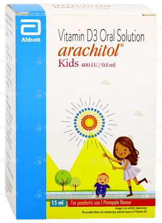Arachitol Kids 400iu Pineapple Flavour Solution 15ml