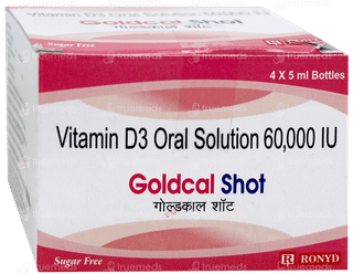 Goldcal Shot Sugar Free Solution 5Ml