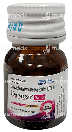 D3 Must Nano Mixed Fruit Flavour Sugar Free Solution 5ml