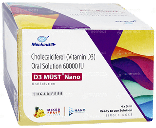 D3 Must Nano Mixed Fruit Flavour Sugar Free Solution 5ml