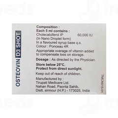 Osteovin D3 Shot Sugar Free Solution 5ml