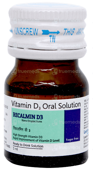 Recalmin D3 Sugar Free Solution 5ml