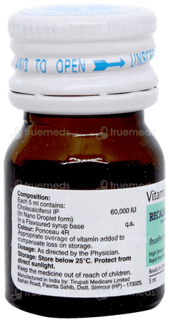 Recalmin D3 Sugar Free Solution 5ml