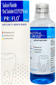 Proflo Anticavity Mouth Rinse Solution 180ml Proflo Anticavity Mouth Rinse Solution 180ml