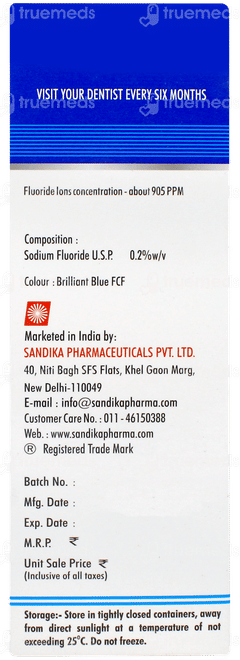 Proflo Anticavity Mouth Rinse Solution 180ml