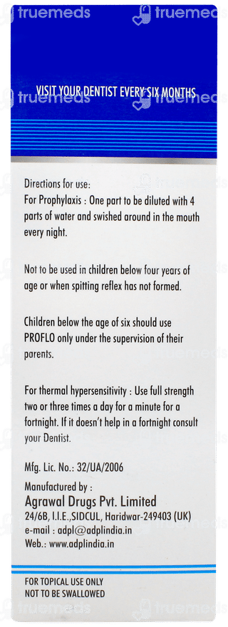 Proflo Anticavity Mouth Rinse Solution 180ml