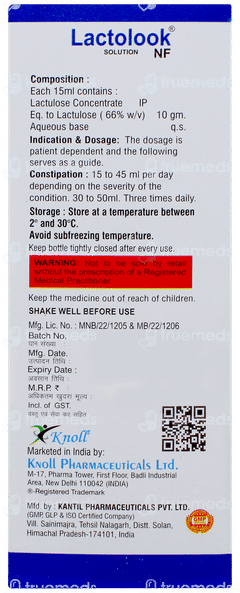 Lactolook Nf Sugar Free Solution 100ml