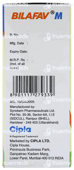 Bilafav M Mango Flavour Suspension 60ml Bilafav M Mango Flavour Suspension 60ml