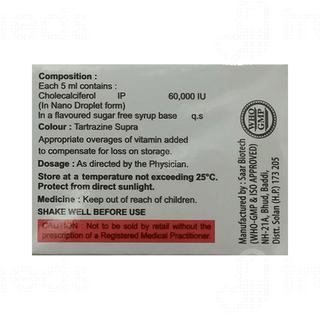 Zyrol D3 Nano Shots Orange Flavour Sugar Free 5ml Pack Of 4 Solution