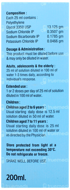 Transluscent Peg Sugar Free Solution 200ml