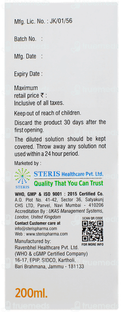 Transluscent Peg Sugar Free Solution 200ml